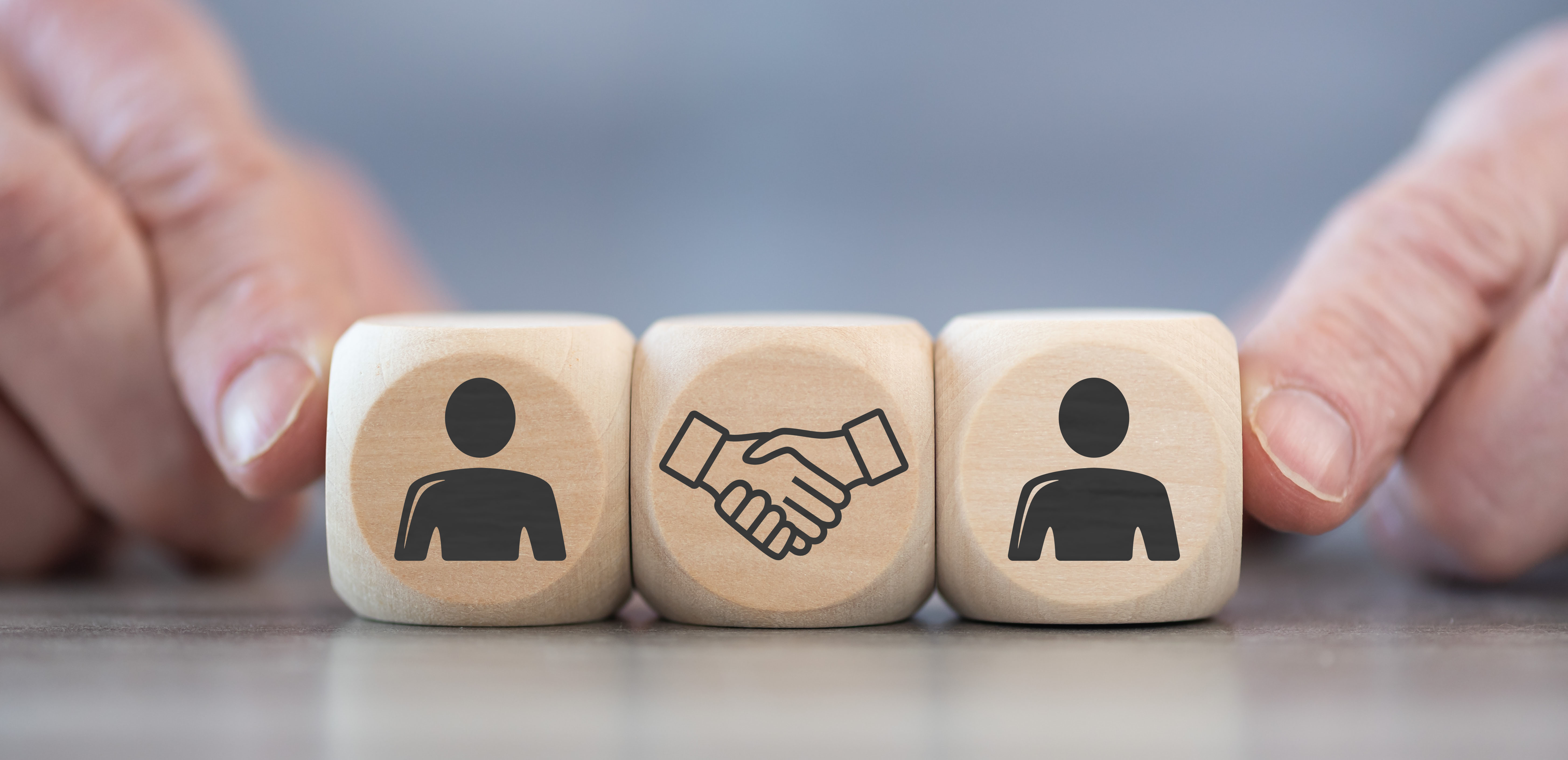 Concept of collaboration Partnership